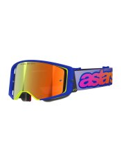 Brýle SUPERTECH VISION VISTA, ALPINESTARS (modrá/žlutá/fialová, zrcadlové červené plexi) 2026