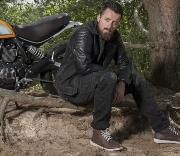 Kevlarové džíny na motocykl Trilobite 1664 Acid Scrambler men black - Velikost: 30