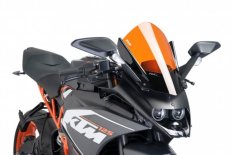 PUIG plexi štít Z-Racing KTM 125/390 RC (14-21). Oranžový