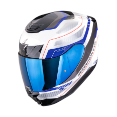 Moto přilba SCORPION EXO-391 LEO bílo/modrá