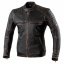 Moto bunda REBELHORN HUNTER PRO vintage černá kožená - Velikost: XXXL