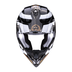 Moto přilba SCORPION VX-16 AIR TUB metalická černo/zlatá