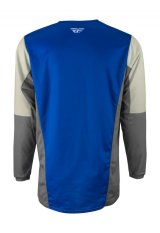 dres KINETIC JET, FLY RACING - USA 2023 (modrá/šedá/bílá)