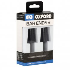 závaží řídítek Bar Ends 3 s redukcí pro vnitřní průměr 13 a 18 mm (vnější 22 a 28,6 mm), OXFORD - Anglie (černé, pár)