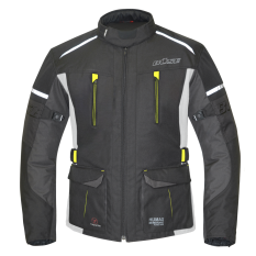 BÜSE Rider textilní bunda dětská černá / žlutá