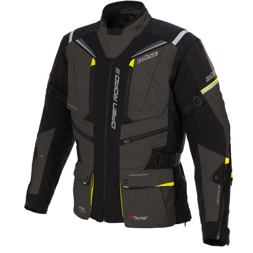 BÜSE Open Road III textilní bunda pánská světle šedá - Barva: světle šedá, Velikost: 52