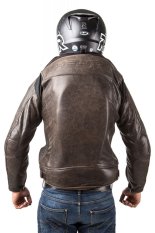 KOŽENÁ BUNDA ROADSTER ČERNÁ-HNĚDÁ