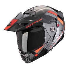 Moto přilba SCORPION ADX-2 GALANE stříbrno/černo/červená