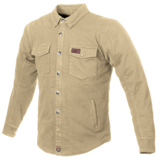 BÜSE Jackson textilní košile světlá šedo/ oranžová