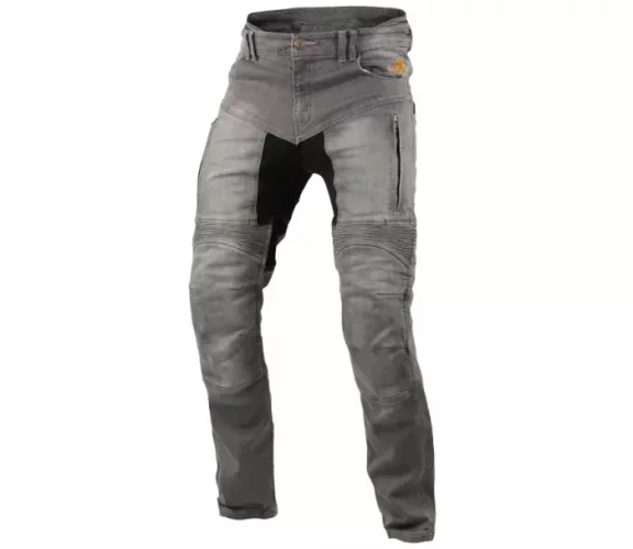 Kevlarové džíny na motorku Trilobite 661 Parado light grey SLIM