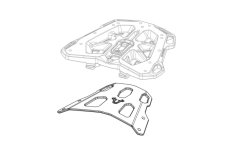 Nosič  Street Rack, Honda CB500 Hornet (23-), CBR500R (23-) - černý