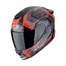 Moto přilba SCORPION EXO-1400 EVO II AIR LINART matná černo/červená