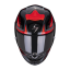 Moto přilba SCORPION EXO-R1 EVO  AIR GAZ metalická černo/červená