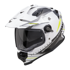 Moto přilba SCORPION ADF-9000 AIR FEAT bílo/černo/fluo žlutá