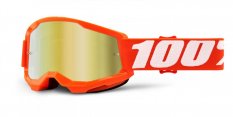 STRATA 2 100% - USA , dětské brýle Orange - zrcadlové zlaté plexi