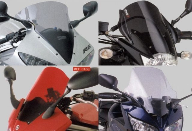 PUIG Větrný štít Touring Yamaha YZF R6 (99-02)
