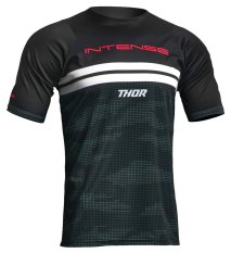 Cyklistický dres s krátkým rukávem Thor Moose Racing MTB černé