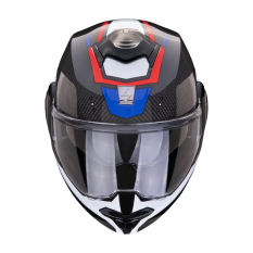 Moto přilba SCORPION EXO-TECH EVO CARBON ROVER černo/červeno/modrá