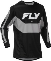 dres KINETIC, FLY RACING - USA 2026 (černá/šedá)