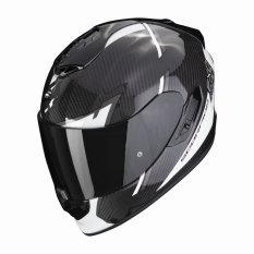 Moto přilba SCORPION EXO-1400 EVO CARBON AIR KENDAL černo/bílá