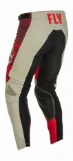 kalhoty KINETIC WAWE, FLY RACING - USA (světle šedá/červená)