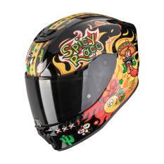 Dětská moto přilba SCORPION EXO-JNR AIR YUCATAN černo/žluto/červená