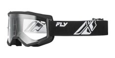 Brýle FOCUS, FLY RACING - USA (černá/bílá - čiré plexi)