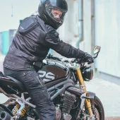 Kevlarové džíny na motorku Trilobite 661 Parado black SLIM