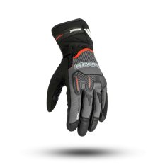 Pánske textilní moto rukavice SPARK COMPASS, černo-šedé