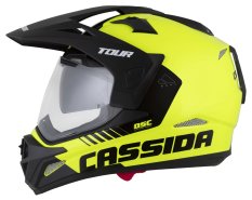 přilba Tour 2.0 Dual, CASSIDA (žlutá fluo/černá/černý matný kšilt, plexi s přípravou pro Pinlock) 2025