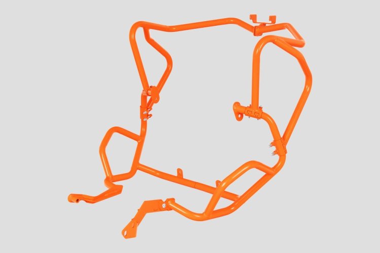 Horní padací rám oranžový. KTM 790 Adventure , KTM 890 Adventure . YAKK