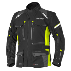 BÜSE Highland III textilní bunda pánská černá / žlutá