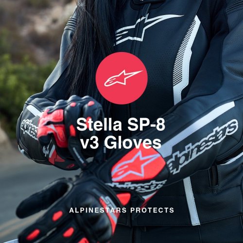 rukavice STELLA SP-8 2021, ALPINESTARS, dámské (černá/bílá)