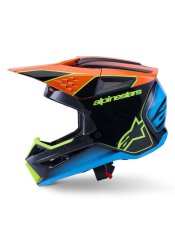 Přilba S-M3 FRAY, ALPINESTARS (černá/oranžová fluo/žlutá fluo/tyrkysová) 2026
