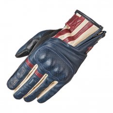 Letní motocyklové rukavice Held PAXTON modrá/béžová/červená, kůže