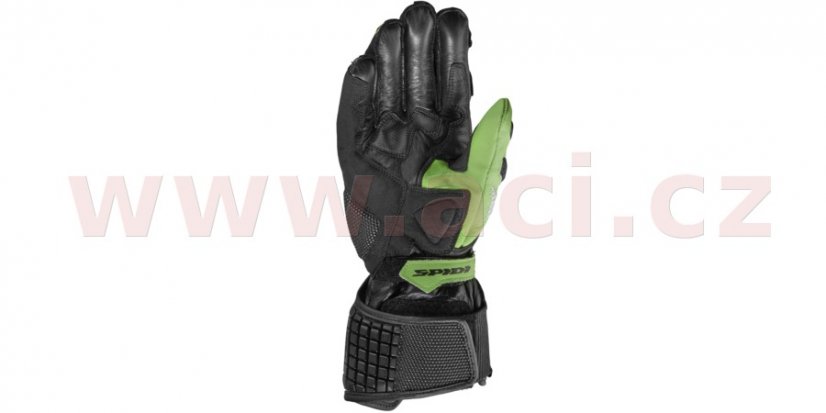 rukavice CARBO 5, SPIDI (černé/zelené)