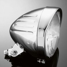 Hlavní motocyklové světlo Highway Hawk TECH GLIDE, d=140mm, E-mark, chrom (1ks)
