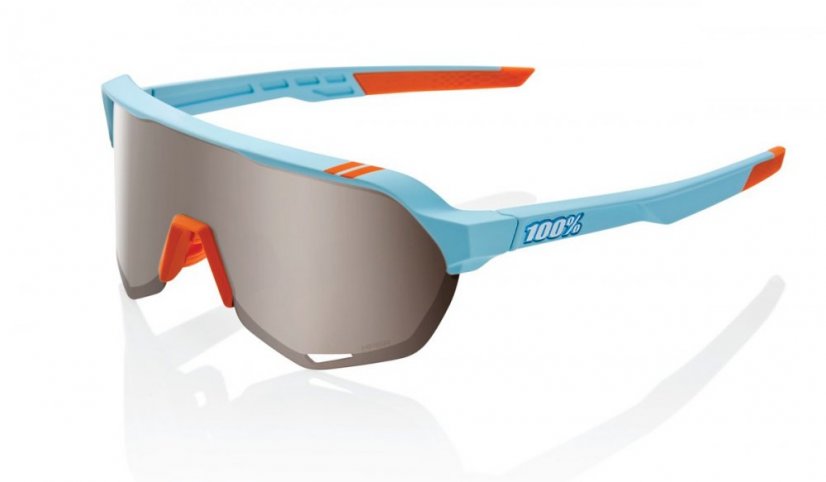 sluneční brýle S2 Soft Tact Two Tone, 100% - USA (HIPER stříbrná skla)