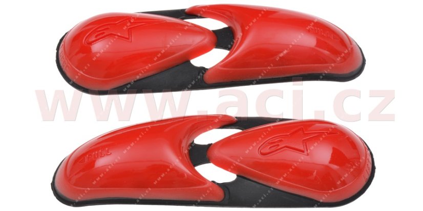 slidery špičky pro boty Supertech/SMX-3/S-MX/GP Tech replica, ALPINESTARS - Itálie (červené, pár)