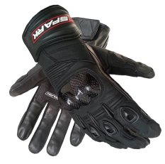 Pánské kožené moto rukavice SPARK SHORT, černé