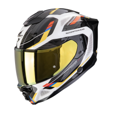 Moto přilba SCORPION EXO-1500 AIR SLEEK bílo/modro/žlutá