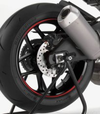 Linka na ráfek PUIG 8431R PREMIUM fluorescentní červená linky na ráfek - sada 8ks