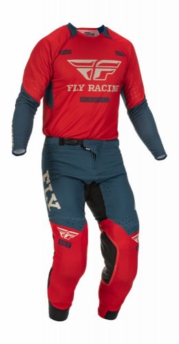 kalhoty EVOLUTION DST, FLY RACING - USA (červená/šedá)