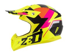 přilba X1.9D TENDO, ZED, dětská (žlutá fluo/růžová/oranžová/černá) 2025