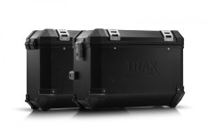 TRAX ION sada kufrů černá. 45 / 37 l. Suzuki DL 650 V-Strom (11-).