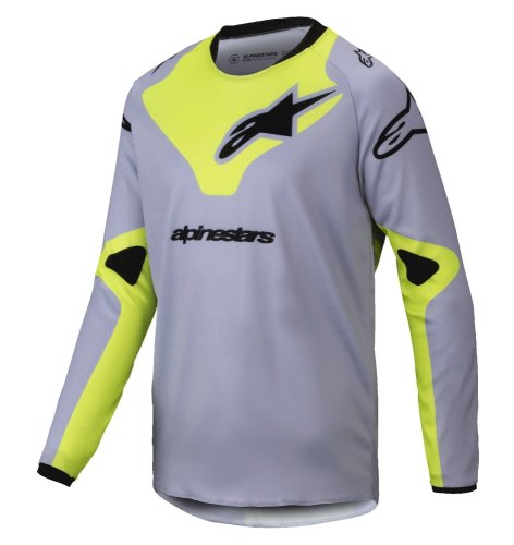 dres RACER VEIL, ALPINESTARS, dětský (šedá/žlutá fluo) 2025