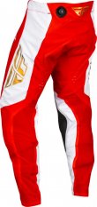 kalhoty EVOLUTION DST. FLY RACING - USA 2024 (červená/bílá/červená iridium)