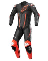 Jednodílná kombinéza FUSION, TECH-AIR kompatibilní, ALPINESTARS (černá/červená fluo)
