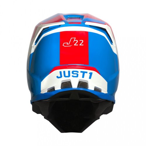 Moto přilba JUST1 J22C ADRENALINE červeno/modrá