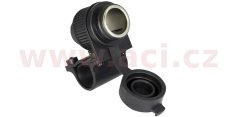 zásuvka 12V standard s objímkou pro uchycení k řidítků a trubkám o průměru 22 a 25 mm, OXFORD - Anglie